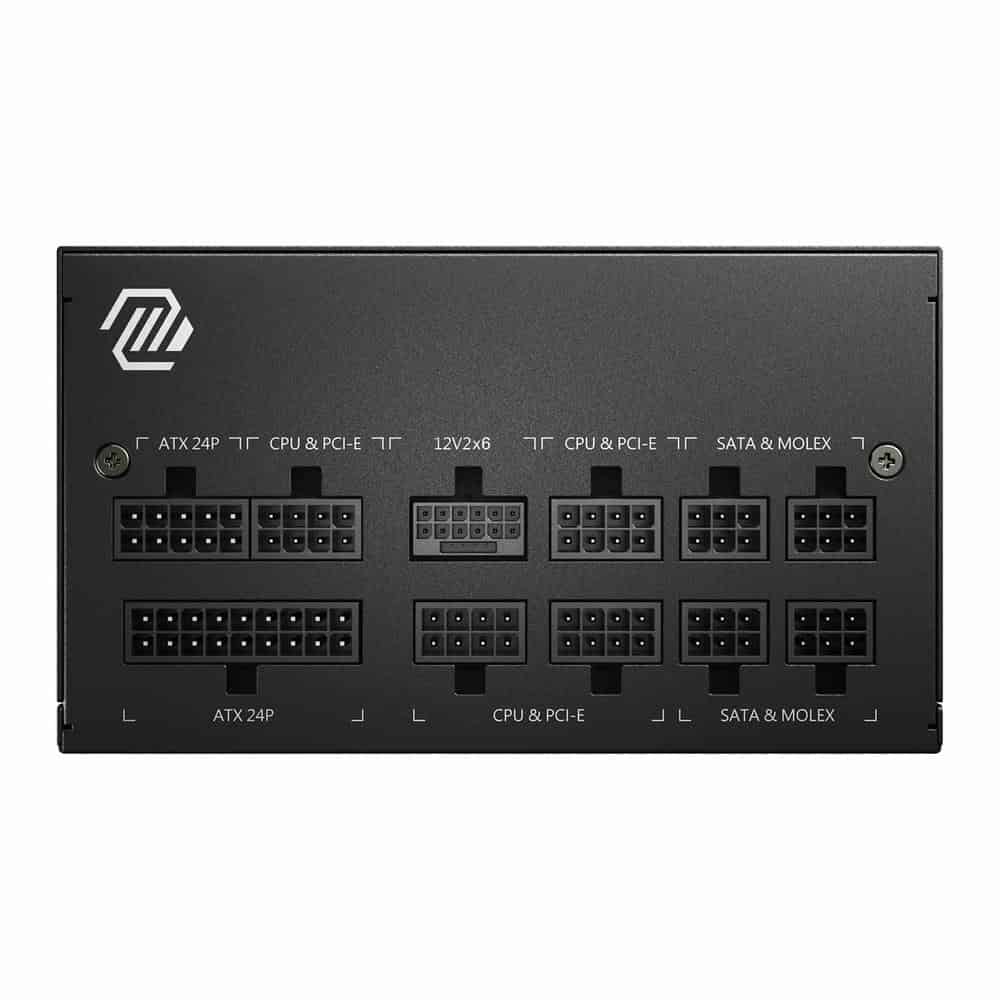 (image for) MSI MAG A850GL 850W Full Modular 80+ Gold PCIE 5.0 ATX3.0 Compact Power Supply